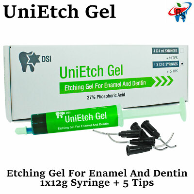 UniEtch Dental Ätzgel für Emaille & Dentin 1x Spritze 37% 12g