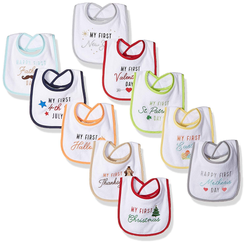 hudson baby holiday bibs