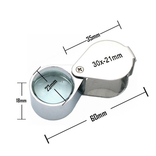 NEW Jewellers Eye Loupe Magnifier Jewelry Magnifying Glass 30 x 21mm Jewelers - Picture 8 of 8