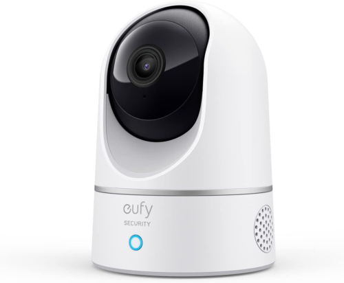 eufy Security Indoor Cam 2K Pan & Tilt, telecamera wi-fi interno,...