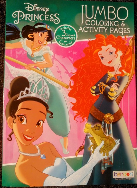 Disney Princess Jumbo Coloring & Activity Book 96 Pages by Bendon for ...