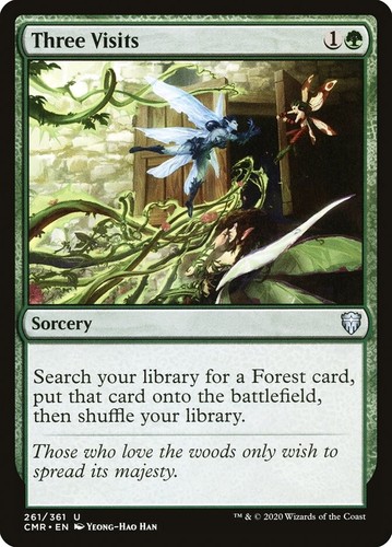 1x - Three Visits - Commander Legends - UC NM MTG