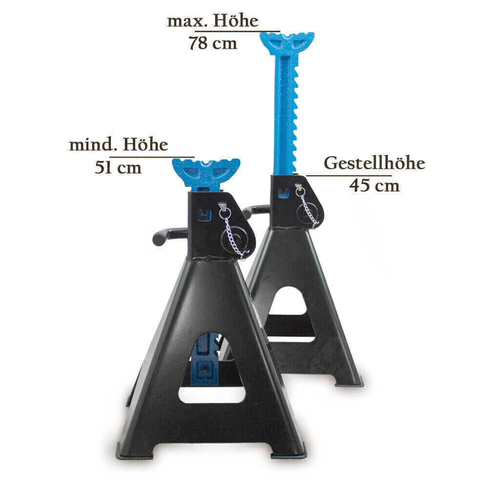 Datona Unterstellböcke 4er Set - 6 Tonnen Tragkraft Für Auto & Wohnmobil