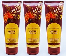 3 Bath Body Works COPPER FIELDS Ultimate Hydration Body Cream Lotion 8 oz