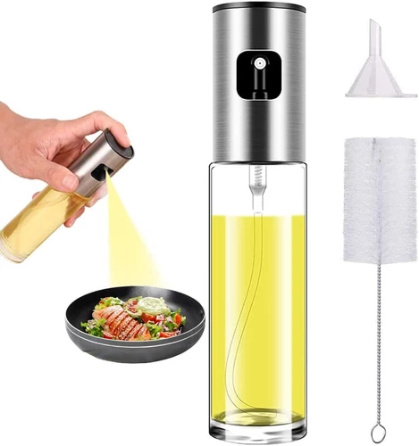 Olive Oil Sprayer for Cooking Spritzer Mister Air Fryer Glass Bottle... 