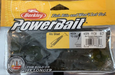 Berkley PowerBait PBBRBS4.5-GPW 4.5"Rib Shad Green Pumpkin Watermelon-1pk of 5pc