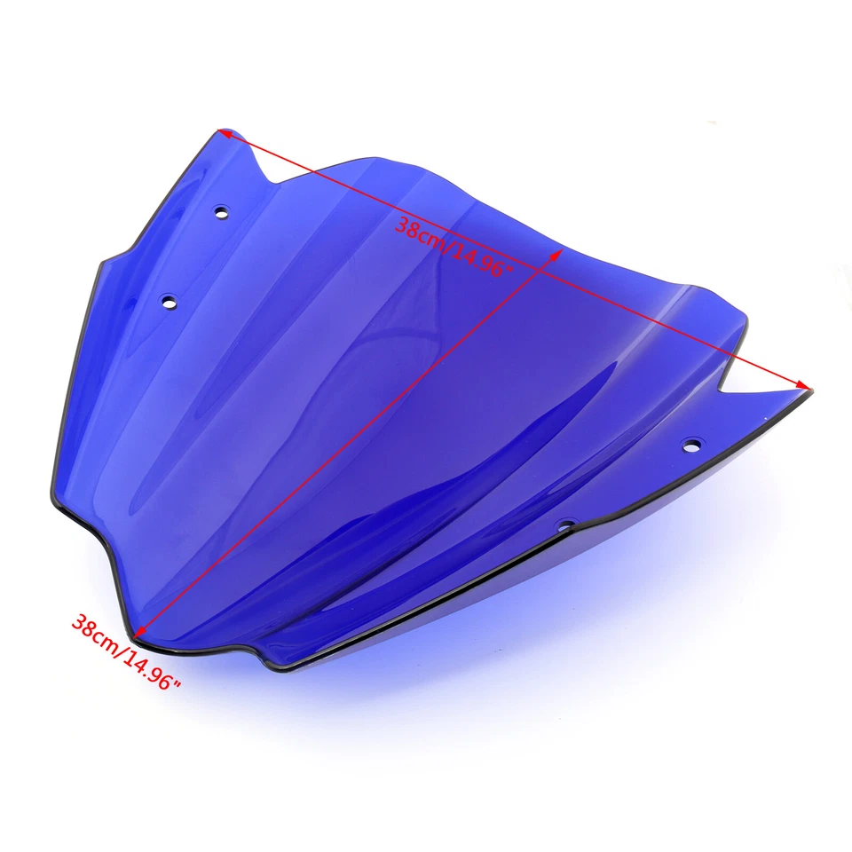 Universal Motorcycle Windshield 7/8" & 1" Handlebar Mount For Harley Blue H0 - Imagem 3 de 3