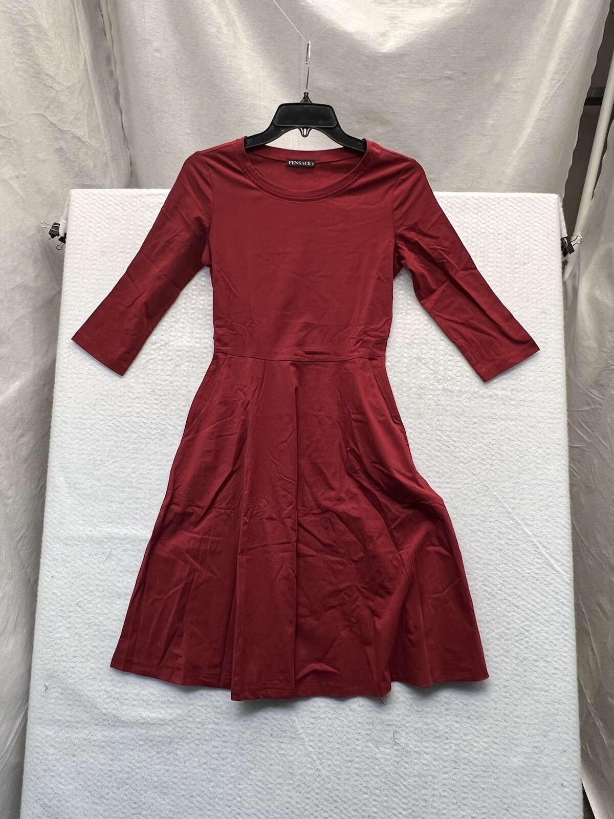 midi cotton dress with pockets