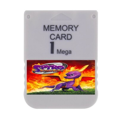 Spyro 2 Ripto's Rage PS1 Memory Card 100% Unlocked Completed Saves