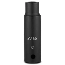 Capri Tools Deep Impact Socket, 1/2 in. Drive, 6-Point, SAE 7/16 to 1-1/4 in