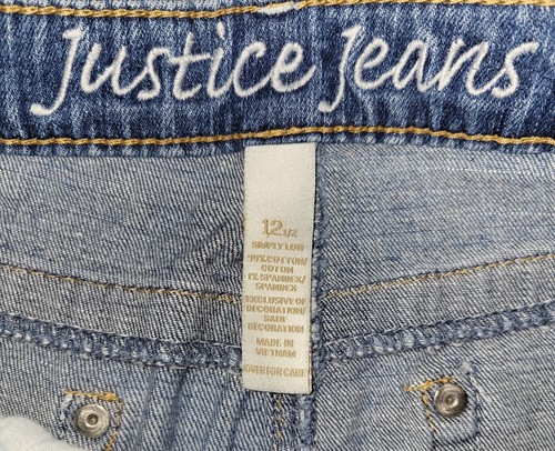 Justice Skinny Bootcut Medium Wash Girl's Jeans Size 12 1/2 NWOT! - Picture 6 of 7