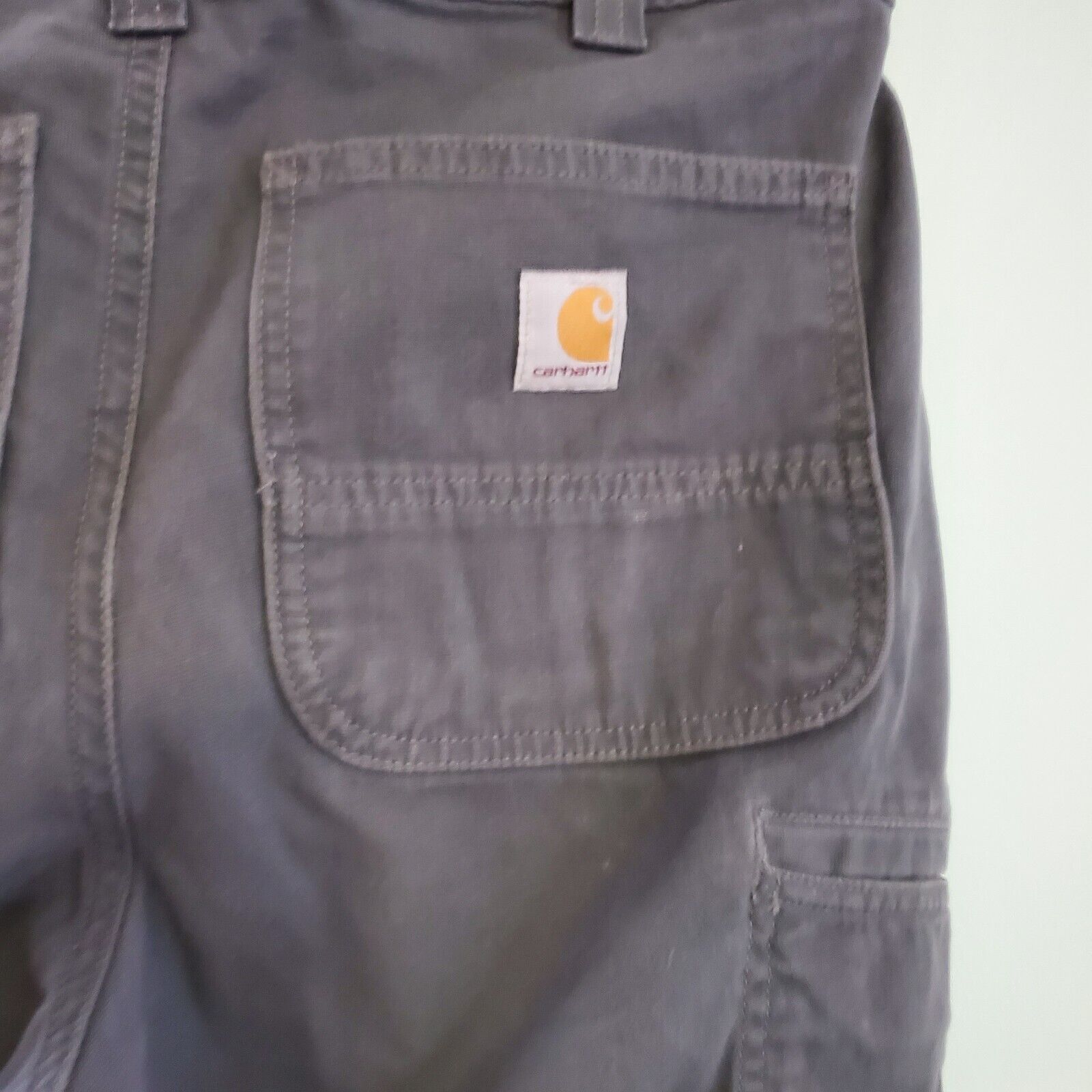 CARHARTT RELAXED FIT BN2291-M Mens Gray Work Pants Sz 32x304 ...