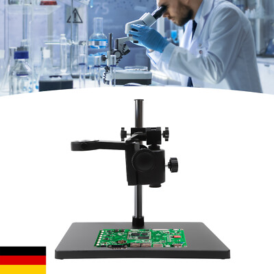 Lab Dual Arm Set Digital Microscope Camera Table Stand Holder Lift Bracket 50 mm