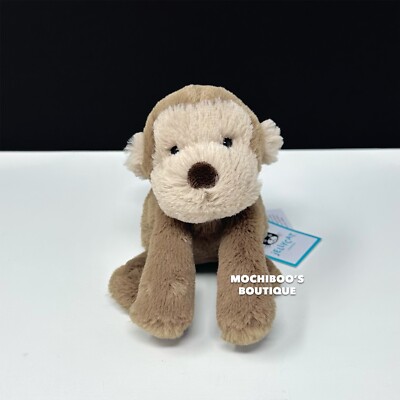 Jellycat SMUDGE MONKEY TINY Soft Plush Toy NWT Cute & Floppy LOVEY HTF!