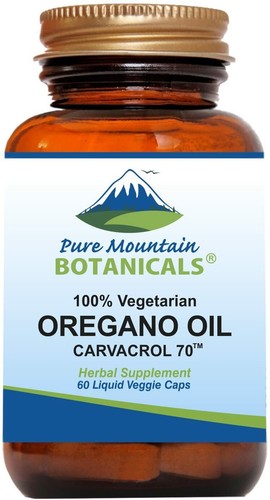 Wild Oregano Oil Capsules - 60 Vegan Caps- 510mg Mediterranean Oregano Oil - Picture 1 of 9