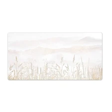 Desk Mat Gaming Mouse Pad Large Laptop Keyboard Field in fog 90x45