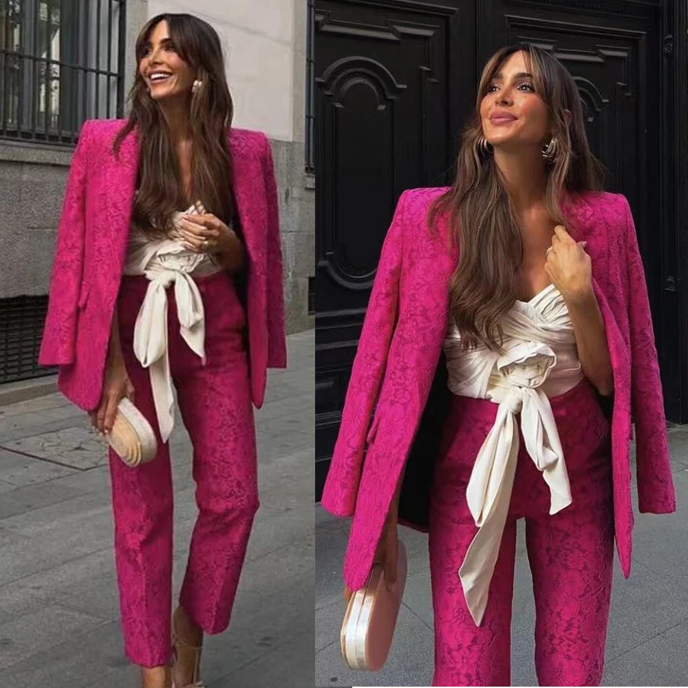 Rose blazer deals outfit