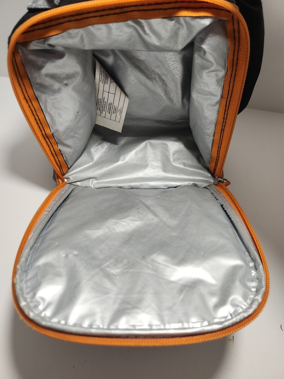 Star Wars R2D2 Lunch Bag Thermos Orange Gray Insulated Zip Handle 2