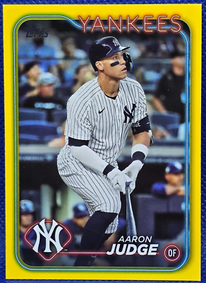 2024 Topps Series 1 Aaron Judge Yellow Border #99 New York Yankees