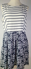 Xhilaration Dress Stripped floral Sleeveless Size XXL