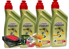 KIT/TAGLIANDO YAMAHA TDM 900 2002/14 OLIO CASTROL 15W50 FILTRO OLIO ARIA CANDELE