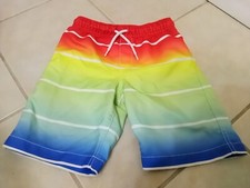 Lands End Boys Multicolor Swim Trunks Size 8