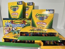 Huge Vintage Crayon Lot w/ Rare Wizard's Giant Box - New/Unused 568 Crayons 