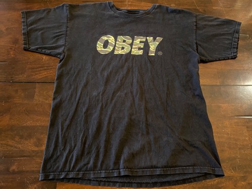 T-SHIRT ( MENS LARGE ) TIGER CAMO BLACK 