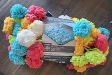 Red Heart Pomp A Doodle Jumbo Yarn Pink, Blue, Green, Orange/Yellow, white