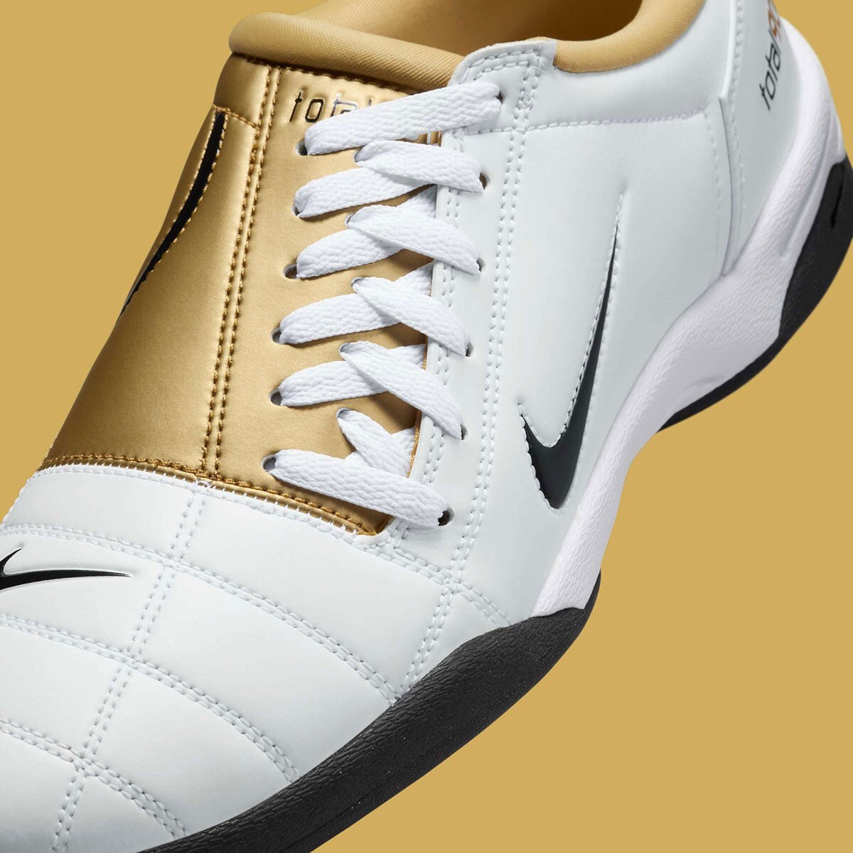 Nike Total 90 3 SP Men's White Metallic Gold Sports Sneaker HJ9351