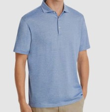 Peter Millar Men Blue Crown Crafted Excursionist Short-Sleeve Polo Shirt Size XL