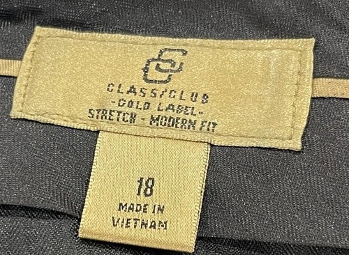 Boy’s Class Club Gold Label Dress Pants Wool Blend Size 18 Stretchy Modern Fit - Picture 8 of 8