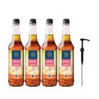 Tate & Lyle Hazelnut Coffee Syrup 750ml Fairtrade (4 Bottles, with 1 Pump)