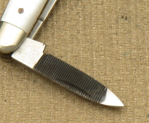 Antique BONSA Solingen Miniature Jack Knife with File - Perfect Pearl - MINT - Picture 8 of 17