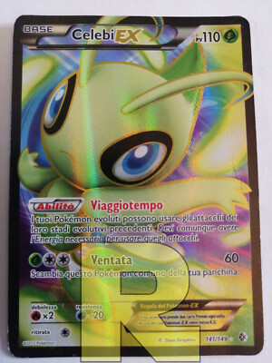 Celebi EX   Crossed Boundaries 141/149   Rare Full Art   Pokemon   Italiano   Good