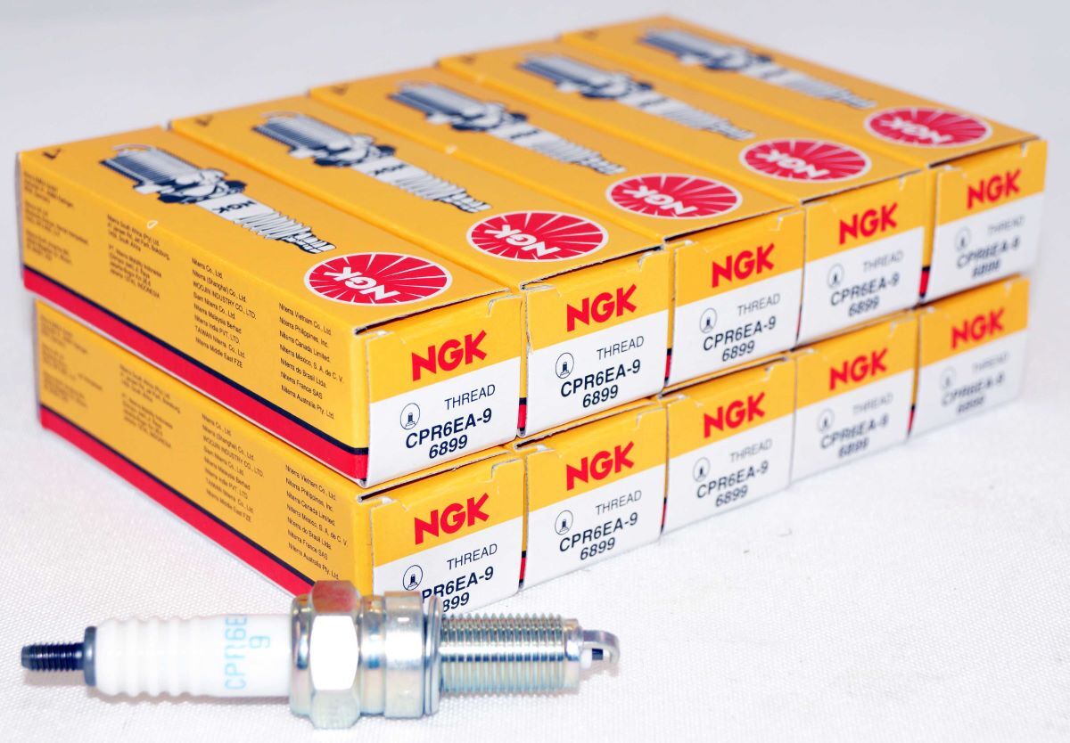 Pack of 10 Genuine NGK 6899 Spark Plug CPR6EA9 For Hondas 31916-KPH-901
