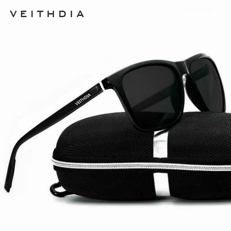 VEITHDIA Aluminum HD Polarized Photochromic Sunglasses Men Driving Sun Glasses - Image 2 of 4