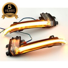 2X Dynamic LED Wing Mirror Turn Signal Indicator Light For Audi A3 8P A4 B8.5 A5