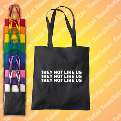 They Not Like Us Kendrick Lamar Tote Bag | Drake | Hip Hop