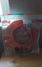 Nuby Baby Bath Hat - Comfortable - Soft -Protects Face  Eyes - Adjustable Strap