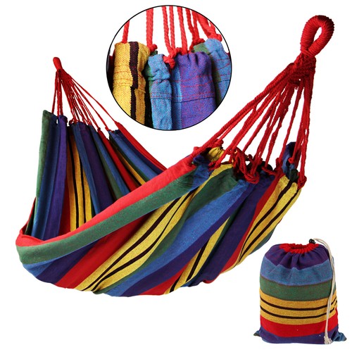 Hängematte 220x170cm groß Hängeliege Baumwolle 2 Personen XXL