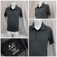 Oakley Golf Polo Shirt S Men Gray Hydrolix Poly YGI T0-525