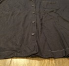 Women’s Skims Pajama Sleep Lounge Shirt Top Long Sleeve Button Up Large L Gray  — photo 3