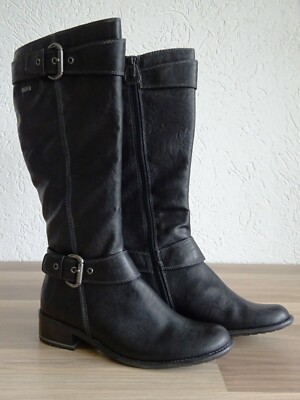 Jana Damen Stiefel Fashion Schwarz EUR36 Damenstiefel Anti-Shokk Weite H 828/117