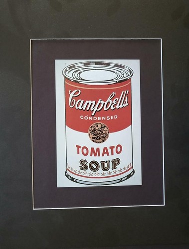 Andy Warhol ""Campbell's Soup Dose"" montiert Farboffset Lithographie 1983 - Bild 2 von 3