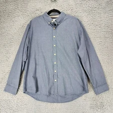 Normal Brand Shirt Mens XL Blue Long Sleeve Button Up