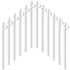 Reusable Plastic Straws 13-Inch Bendable with Caps for Cups Hospital Store Mugs