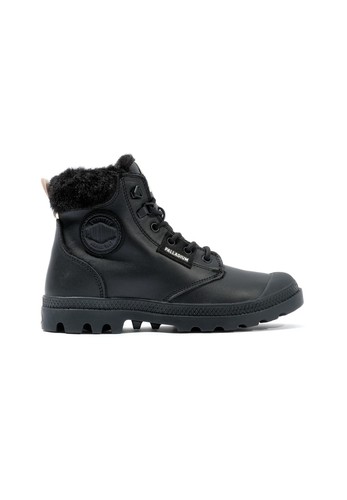 PALLADIUM Pampa Hi Snow Warm Damen Boots Stiefelette Leder 94380-008-M schwarz - Bild 3 von 6