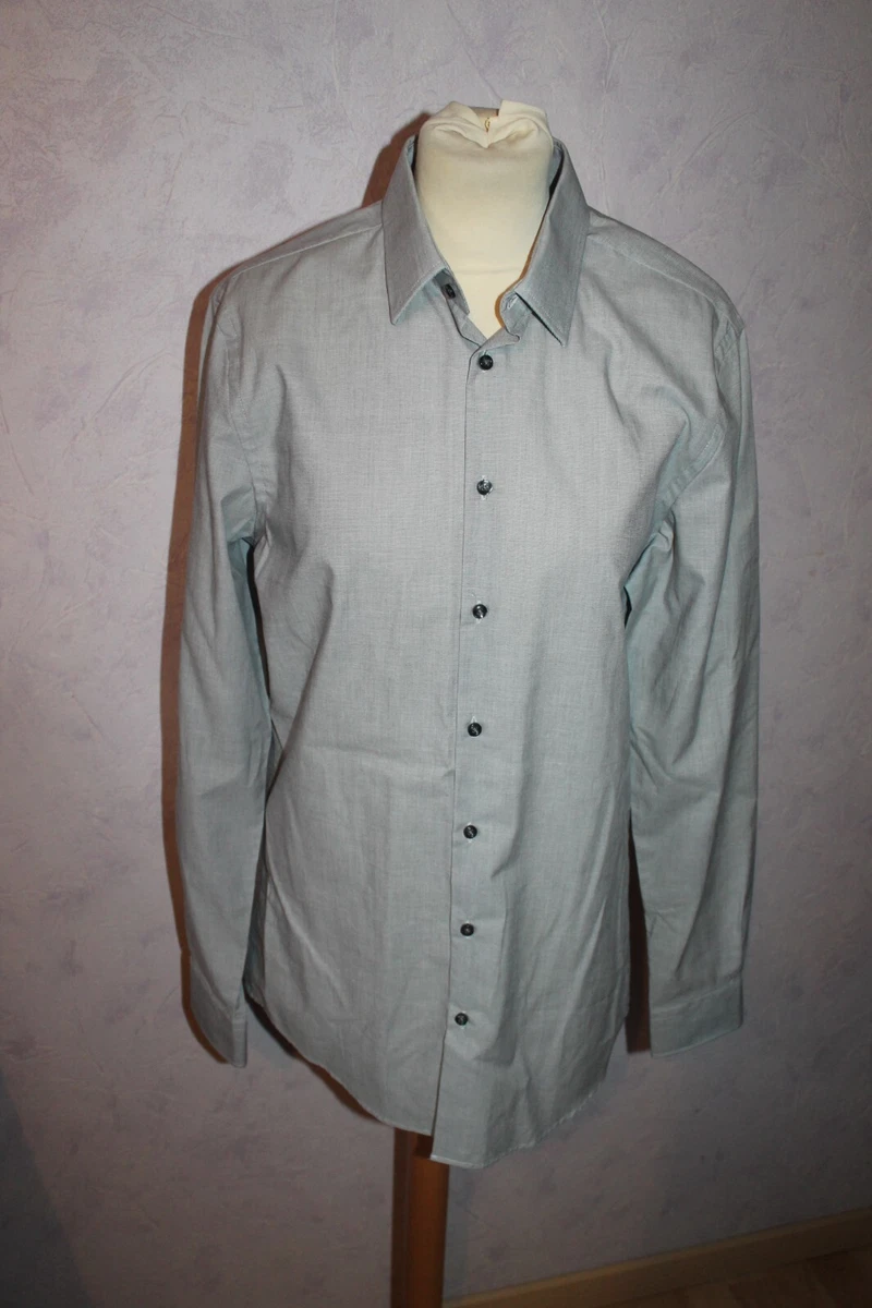 CHEMISE AJUSTEE HOMME ANGELO LITRICO SLIM FIT . TAILLE 37