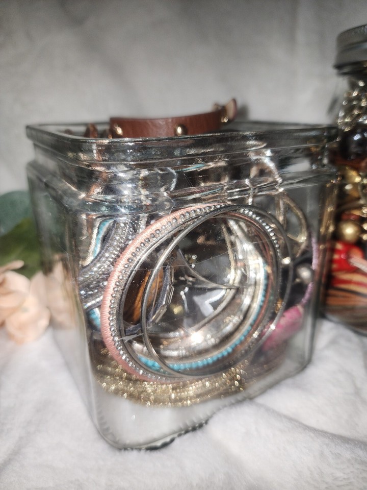 Jewelry Lot 27 Three Mystery Jewelry Jars, Lots of fun pieces